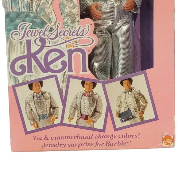 Jewel Secrets Ken #1719 Vintage 1986 NRFB Mattel Barbie Doll-Mint Box-vgc - Picture 2 of 12